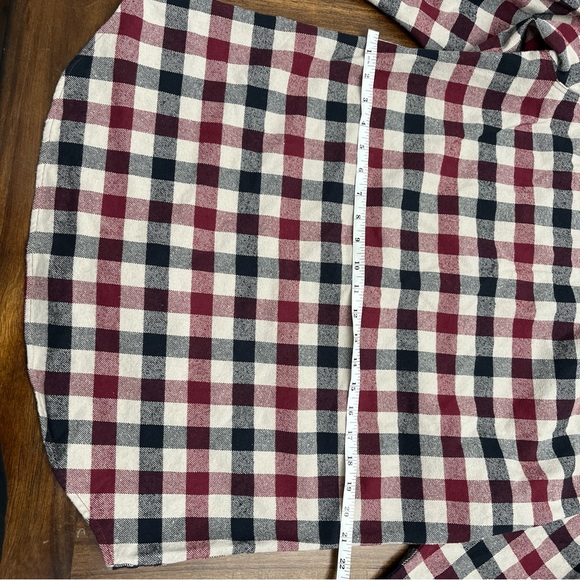 Fjallraven Skog Shirt Mens Flannel Button Front Size XL Slim Fit Dark Garnet-Fog - Picture 8 of 10